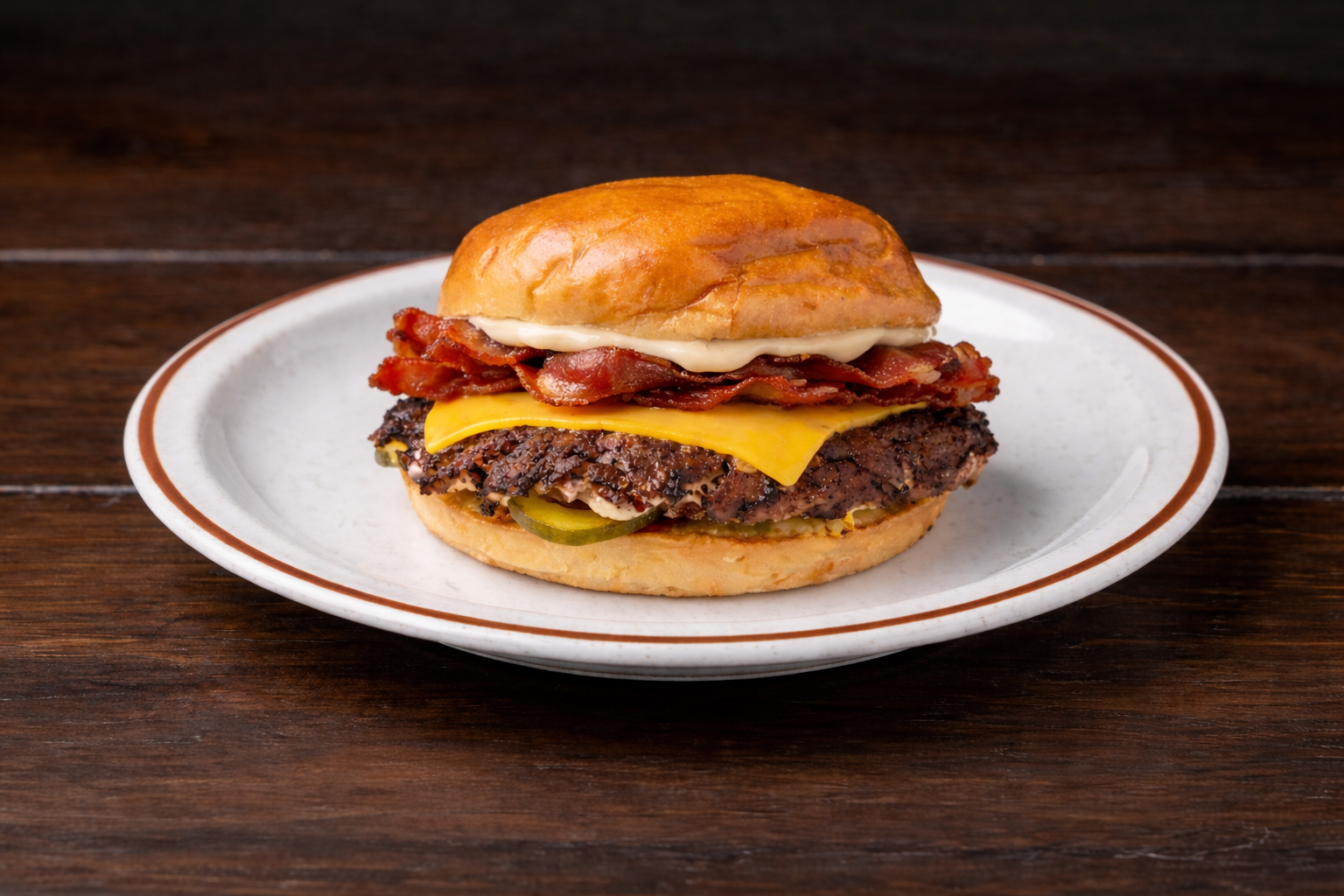 FLATBURGER CHEESE + BACON